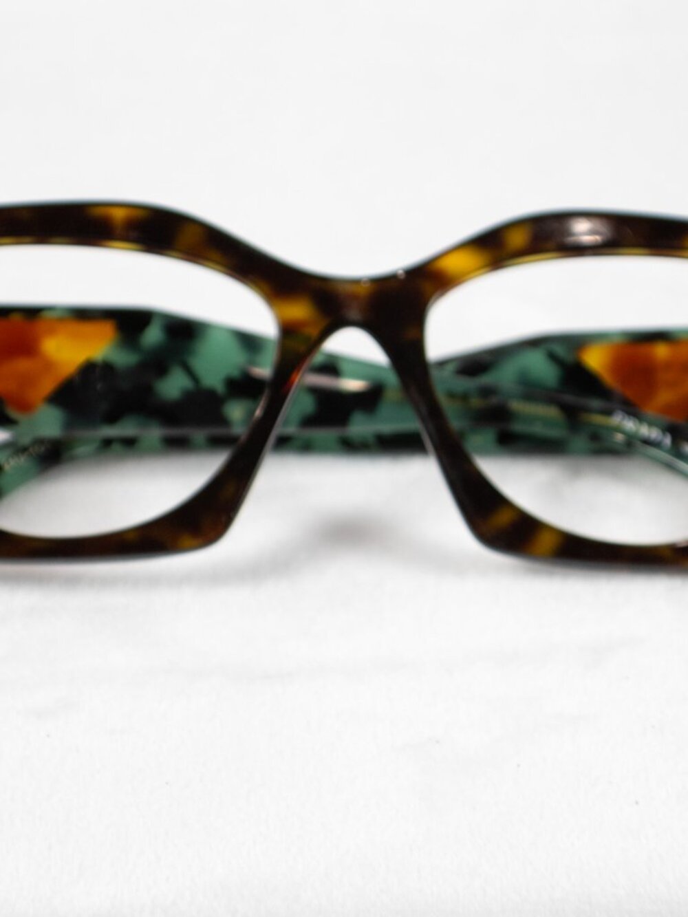 PRADA PR 09YV 2AU1O1 Tortoise Demo Lens 54 mm Women's Eyeglasses no lense - Picture 2 of 8